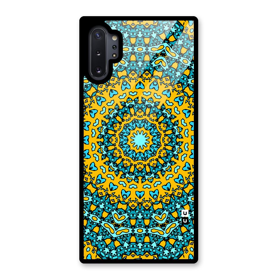 Digital Mandala Art Glass Back Case for Galaxy Note 10 Plus