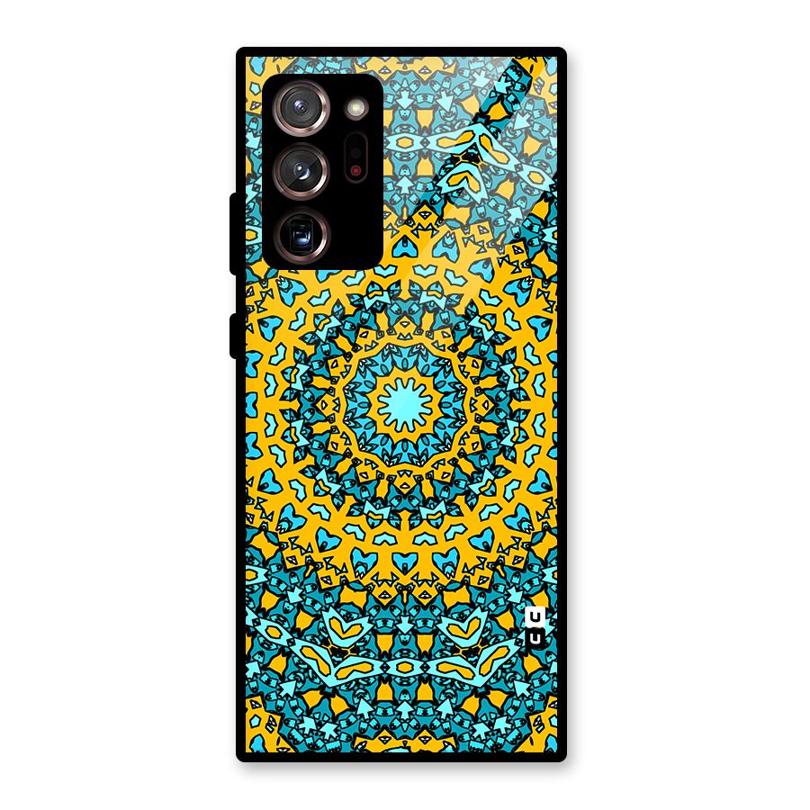 Digital Mandala Art Glass Back Case for Galaxy Note 20 Ultra