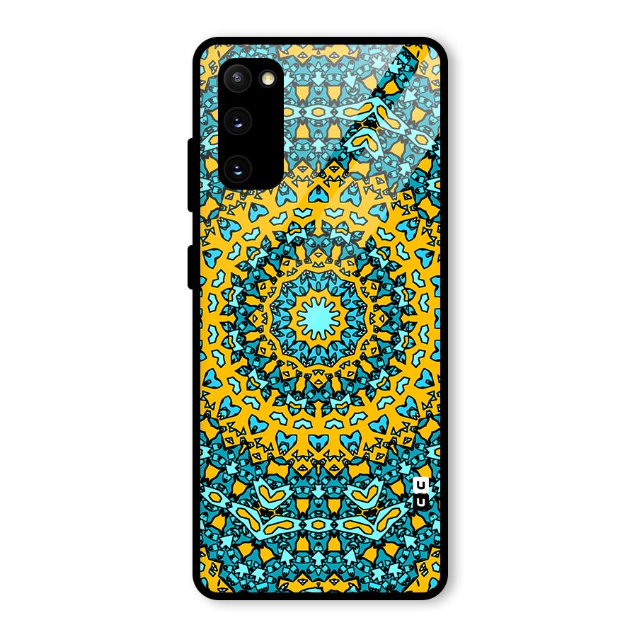Digital Mandala Art Glass Back Case for Galaxy S20 FE 5G