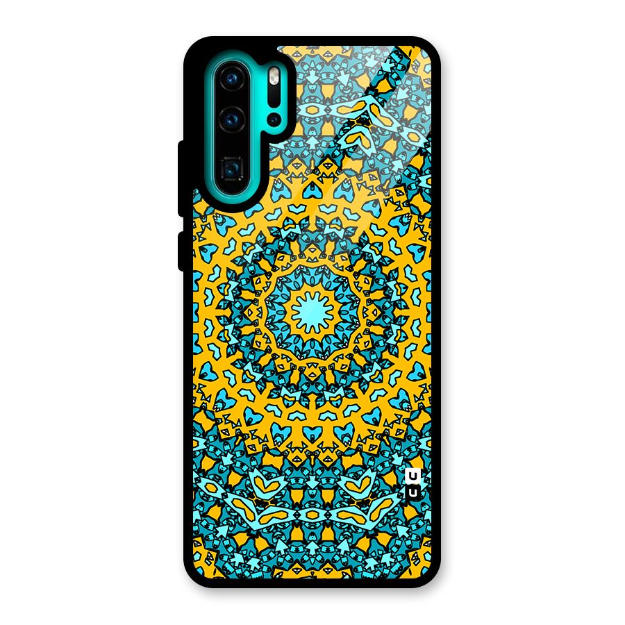Digital Mandala Art Glass Back Case for Huawei P30 Pro