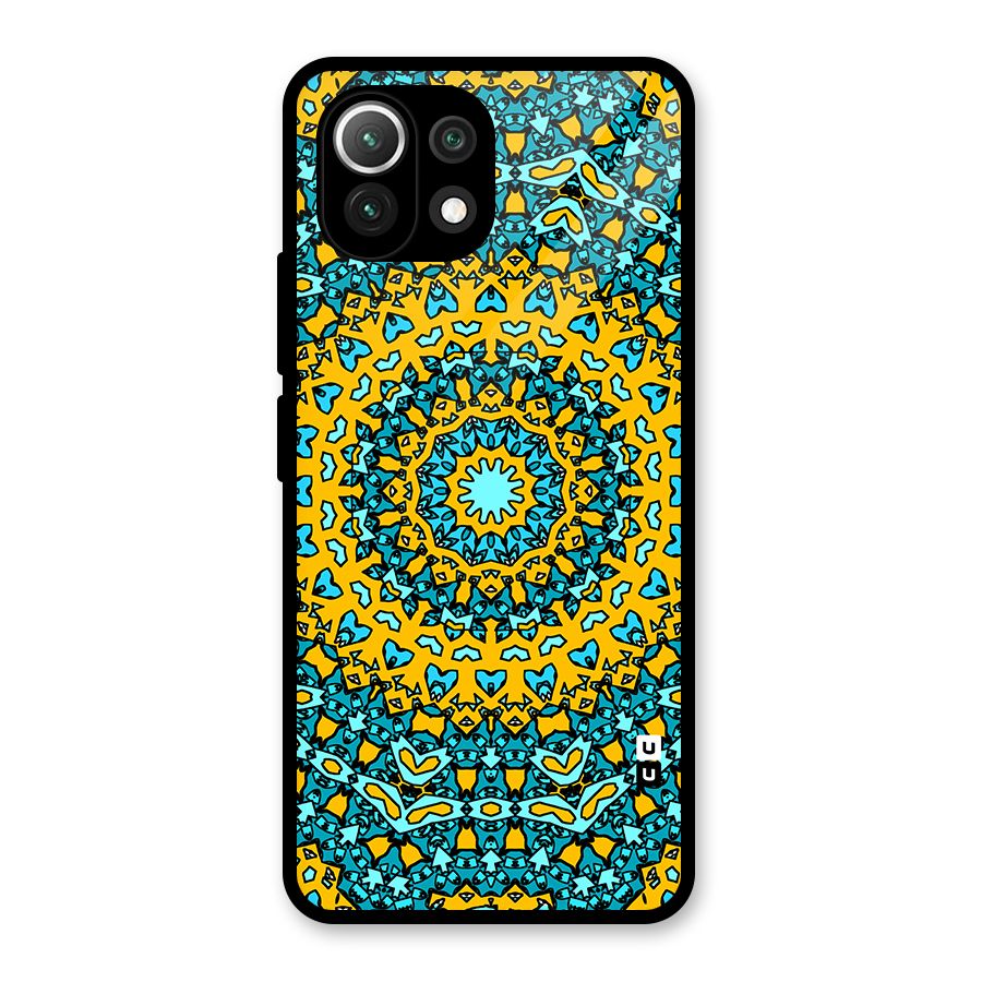Digital Mandala Art Glass Back Case for Mi 11 Lite NE 5G