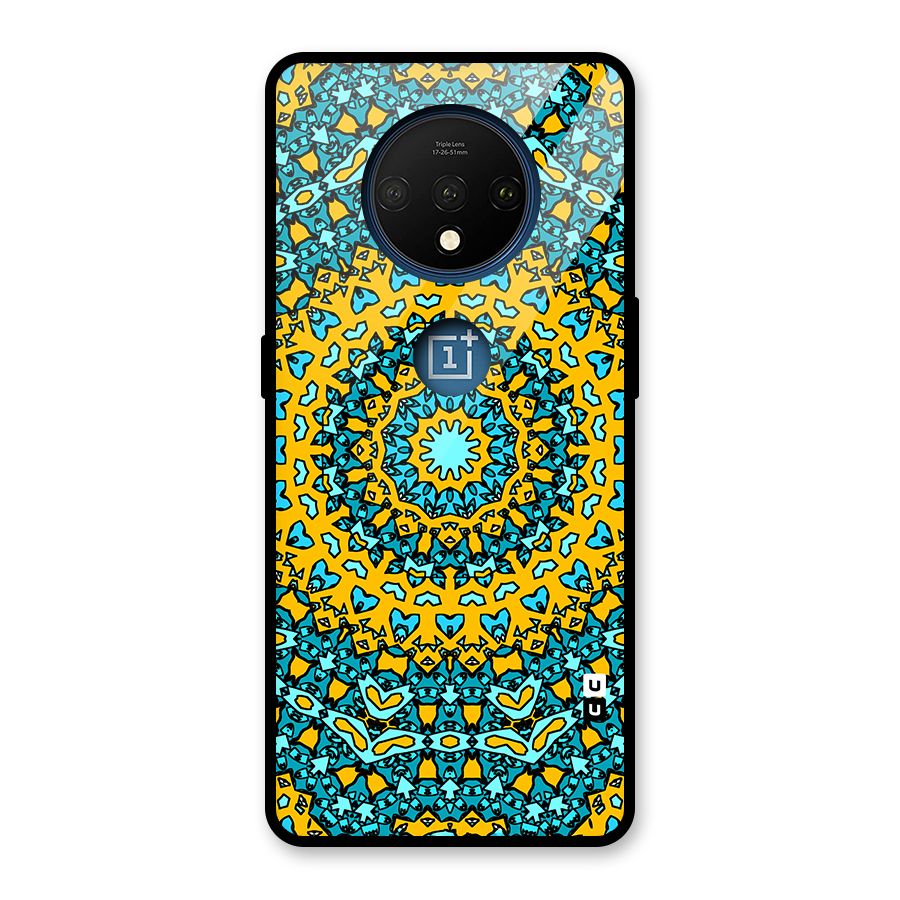 Digital Mandala Art Glass Back Case for OnePlus 7T