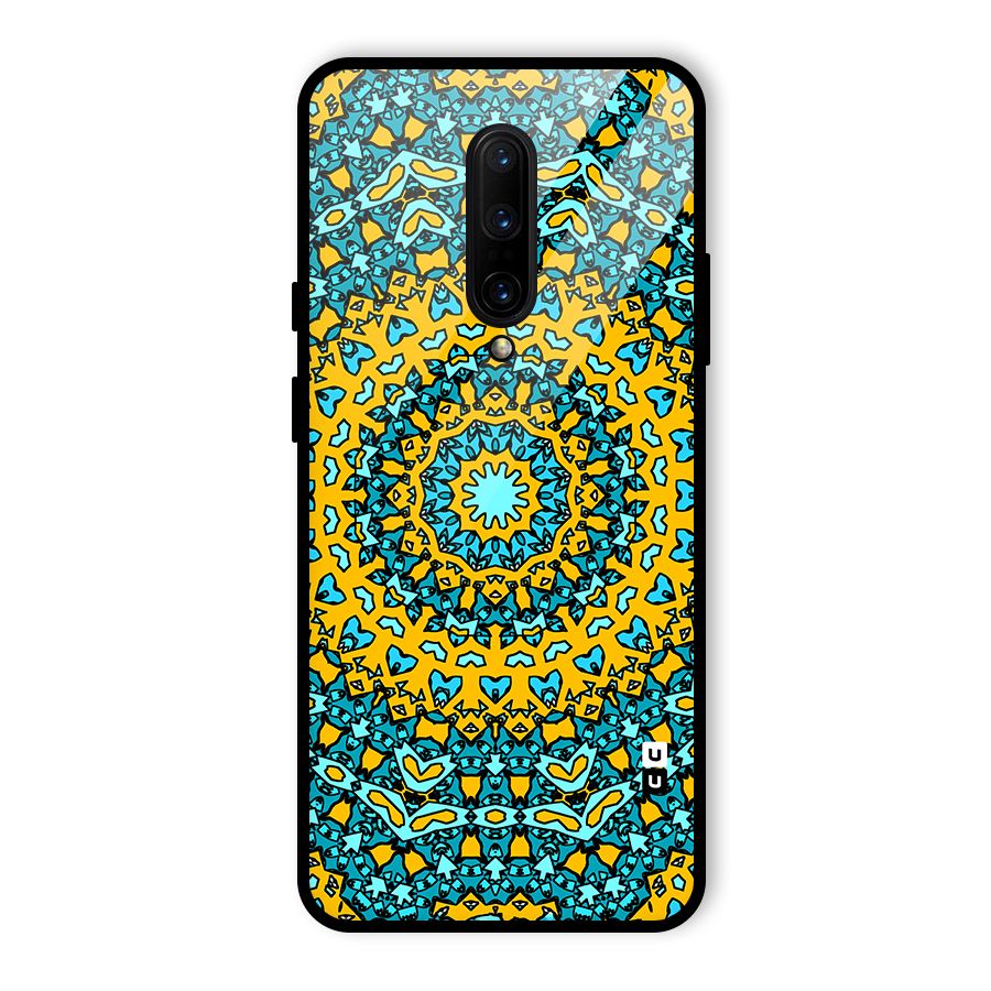 Digital Mandala Art Glass Back Case for OnePlus 7 Pro