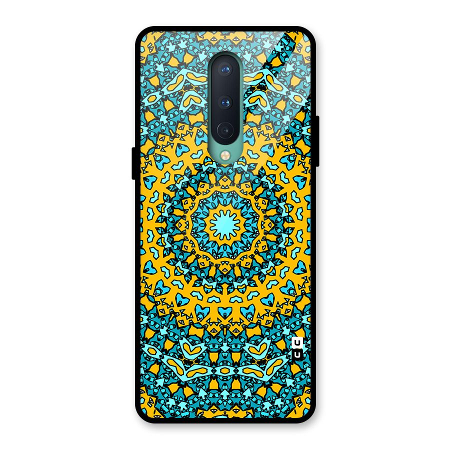 Digital Mandala Art Glass Back Case for OnePlus 8