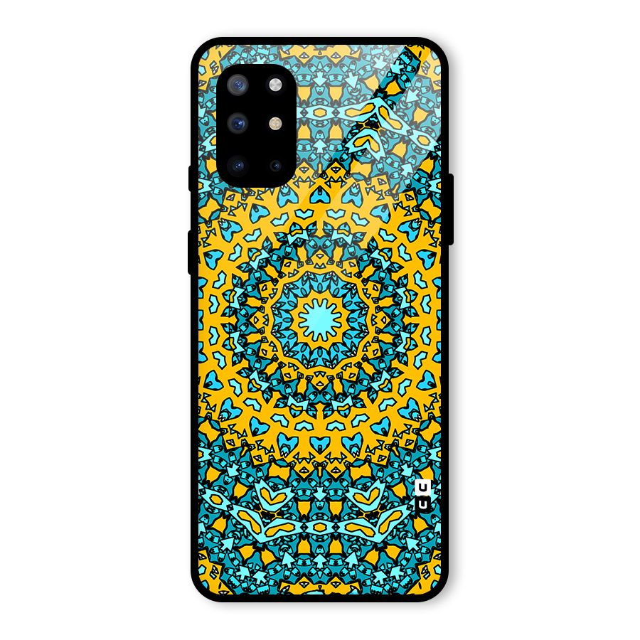 Digital Mandala Art Glass Back Case for OnePlus 8T