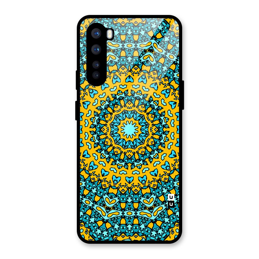 Digital Mandala Art Glass Back Case for OnePlus Nord