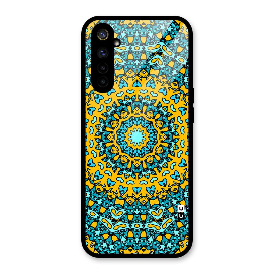Digital Mandala Art Glass Back Case for Realme 6i