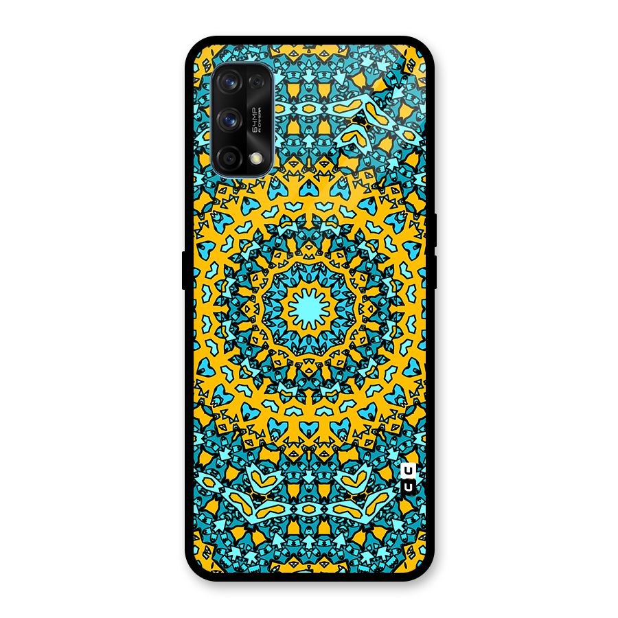 Digital Mandala Art Glass Back Case for Realme 7 Pro