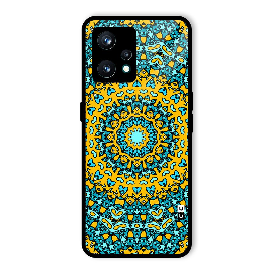 Digital Mandala Art Glass Back Case for Realme 9 Pro Plus 5G