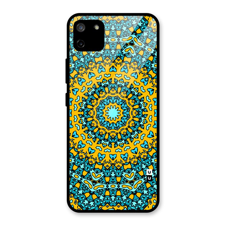 Digital Mandala Art Glass Back Case for Realme C11