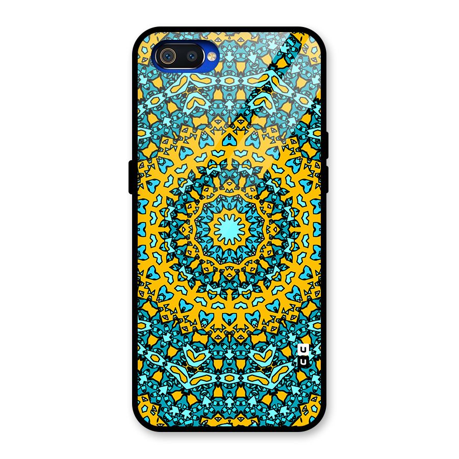 Digital Mandala Art Glass Back Case for Realme C2