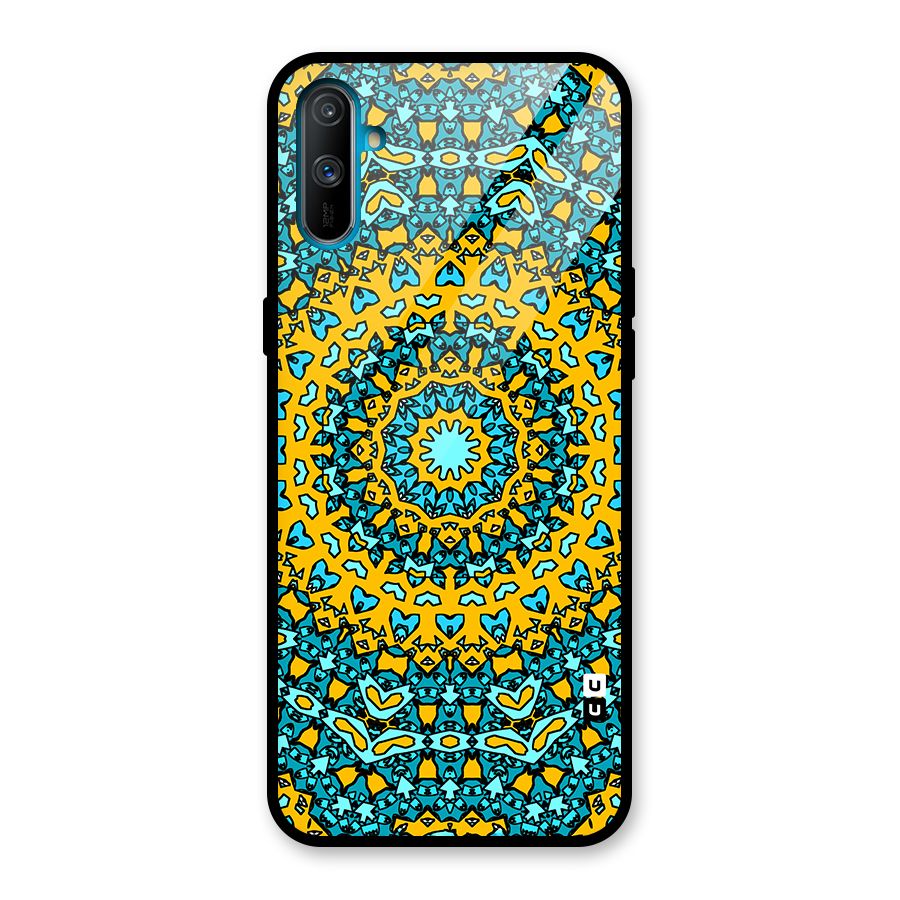 Digital Mandala Art Glass Back Case for Realme C3