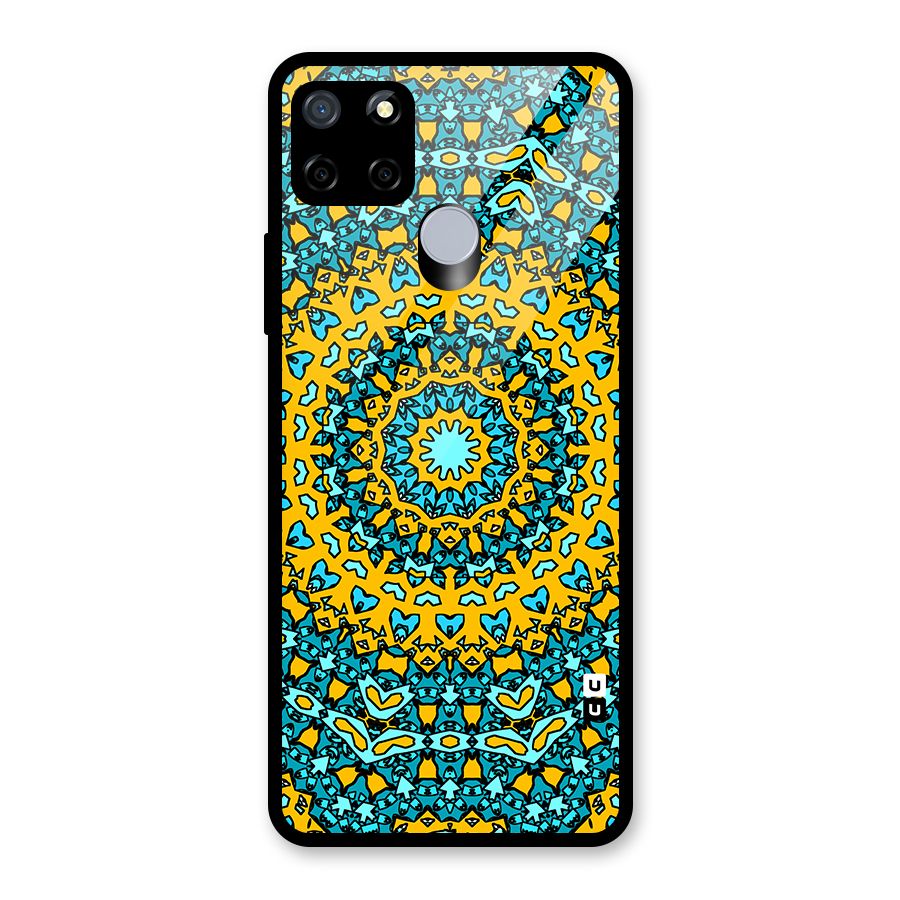 Digital Mandala Art Glass Back Case for Realme Narzo 20