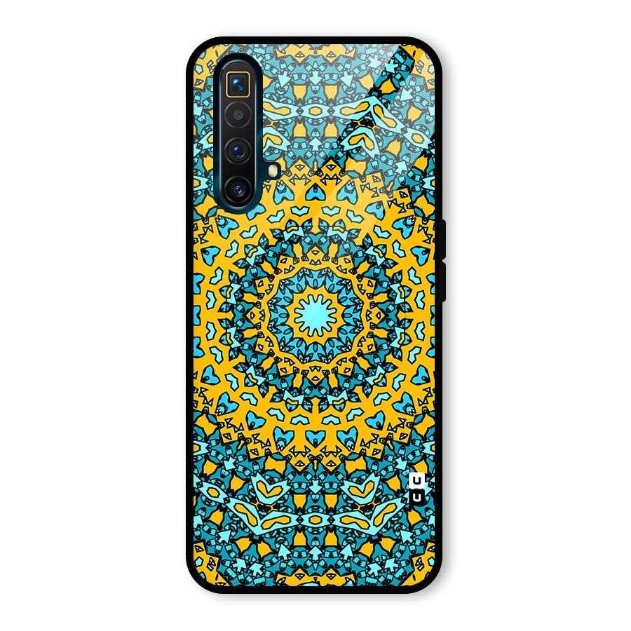 Digital Mandala Art Glass Back Case for Realme X3