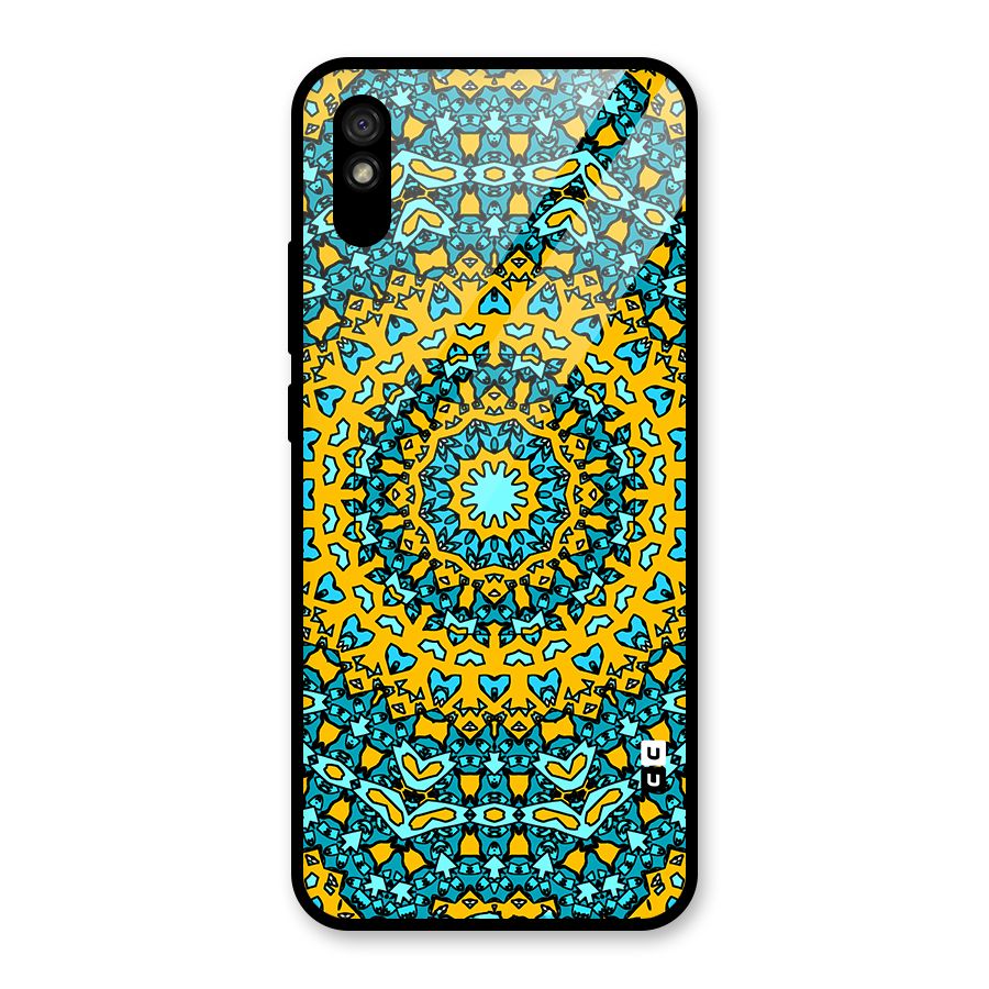 Digital Mandala Art Glass Back Case for Redmi 9A