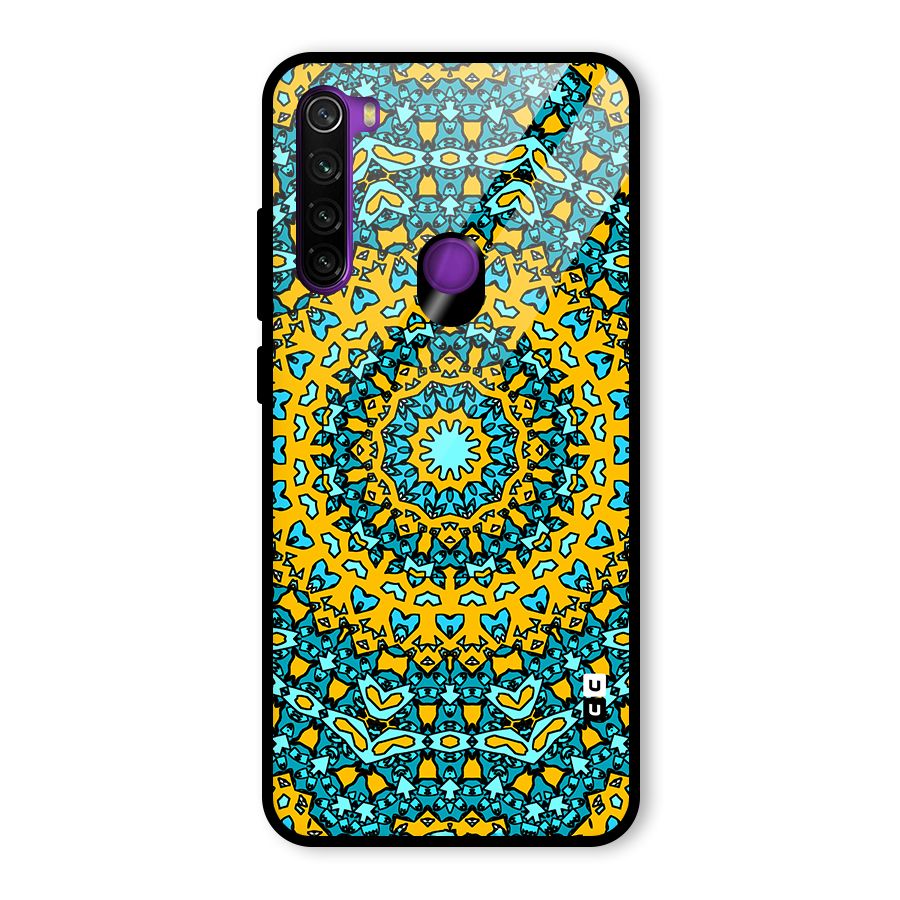 Digital Mandala Art Glass Back Case for Redmi Note 8