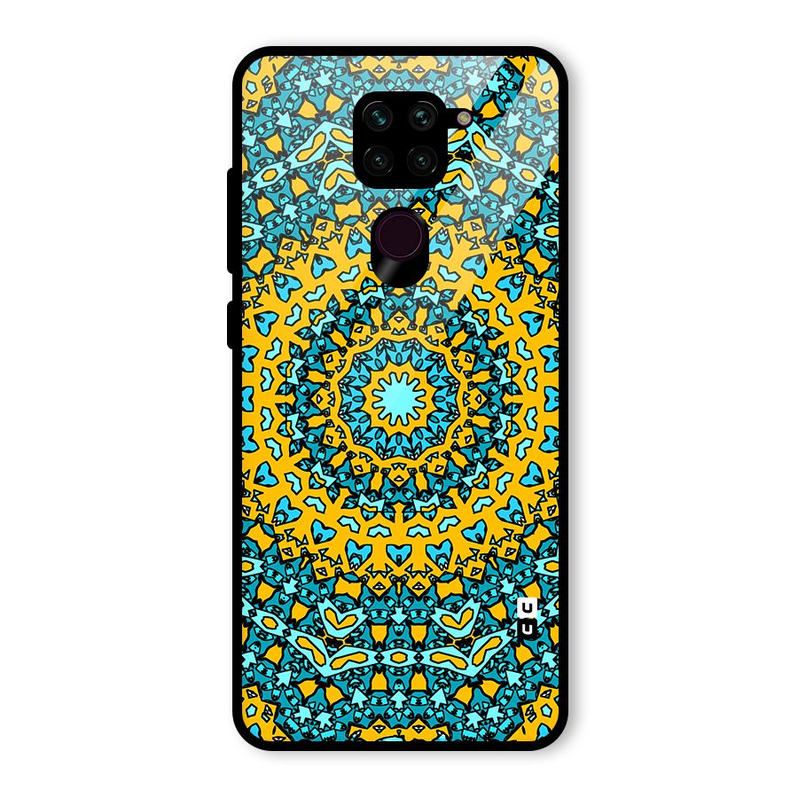Digital Mandala Art Glass Back Case for Redmi Note 9