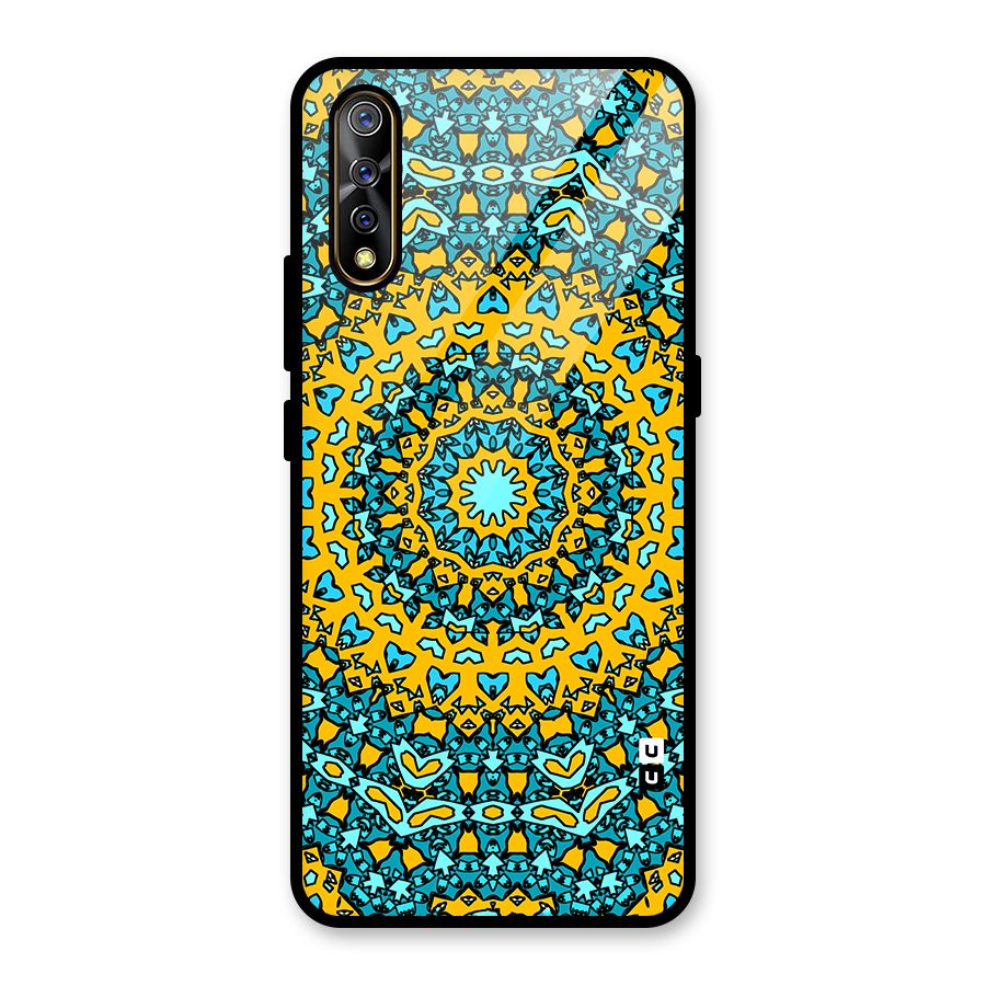 Digital Mandala Art Glass Back Case for Vivo S1
