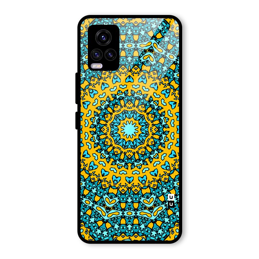 Digital Mandala Art Glass Back Case for Vivo V20