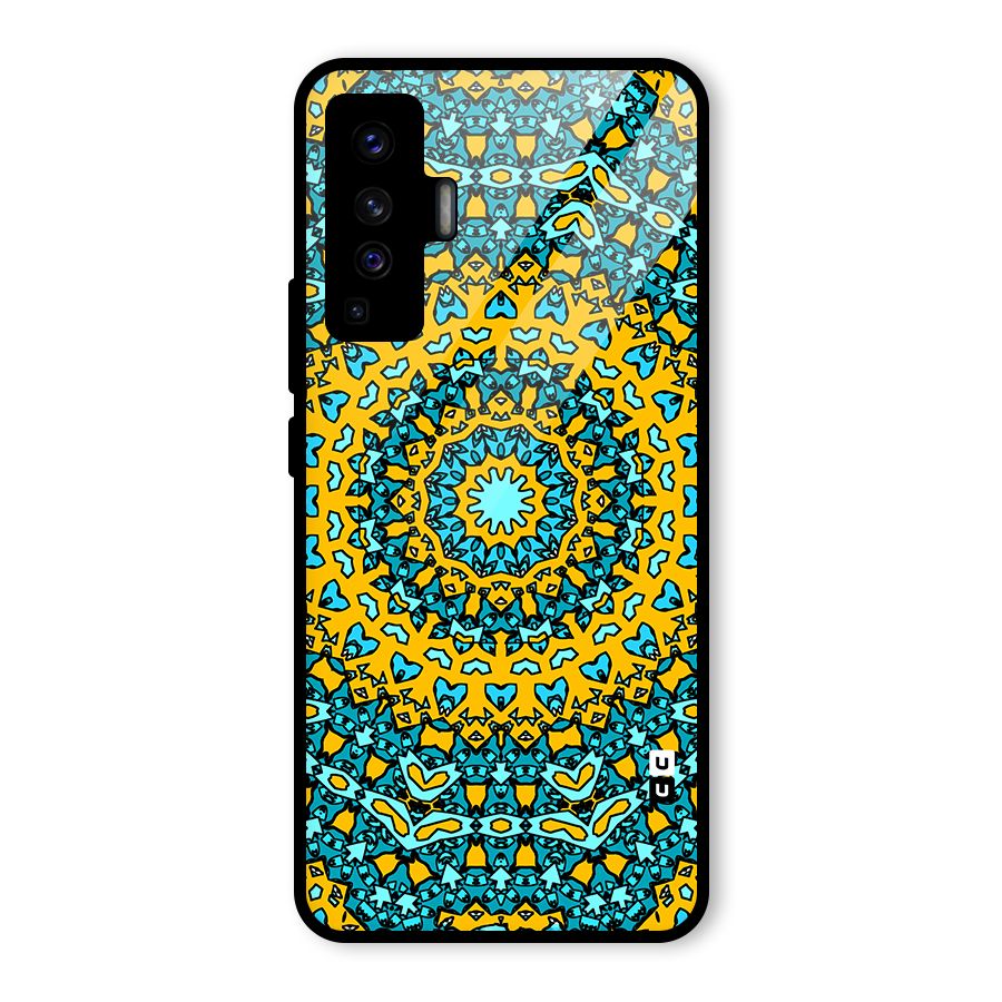 Digital Mandala Art Glass Back Case for Vivo X50