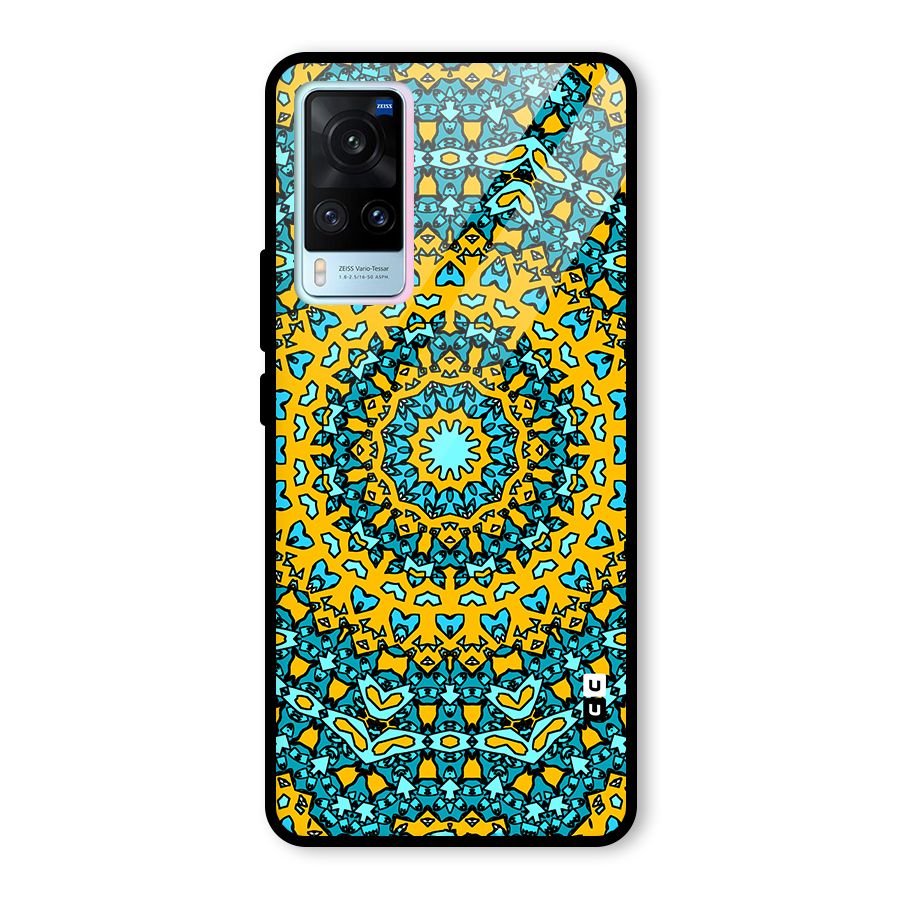Digital Mandala Art Glass Back Case for Vivo X60