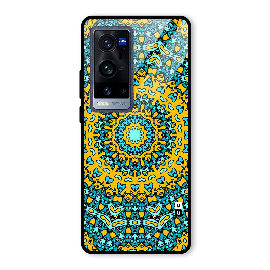 Digital Mandala Art Glass Back Case for Vivo X60 Pro Plus