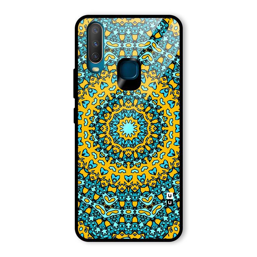 Digital Mandala Art Glass Back Case for Vivo Y17