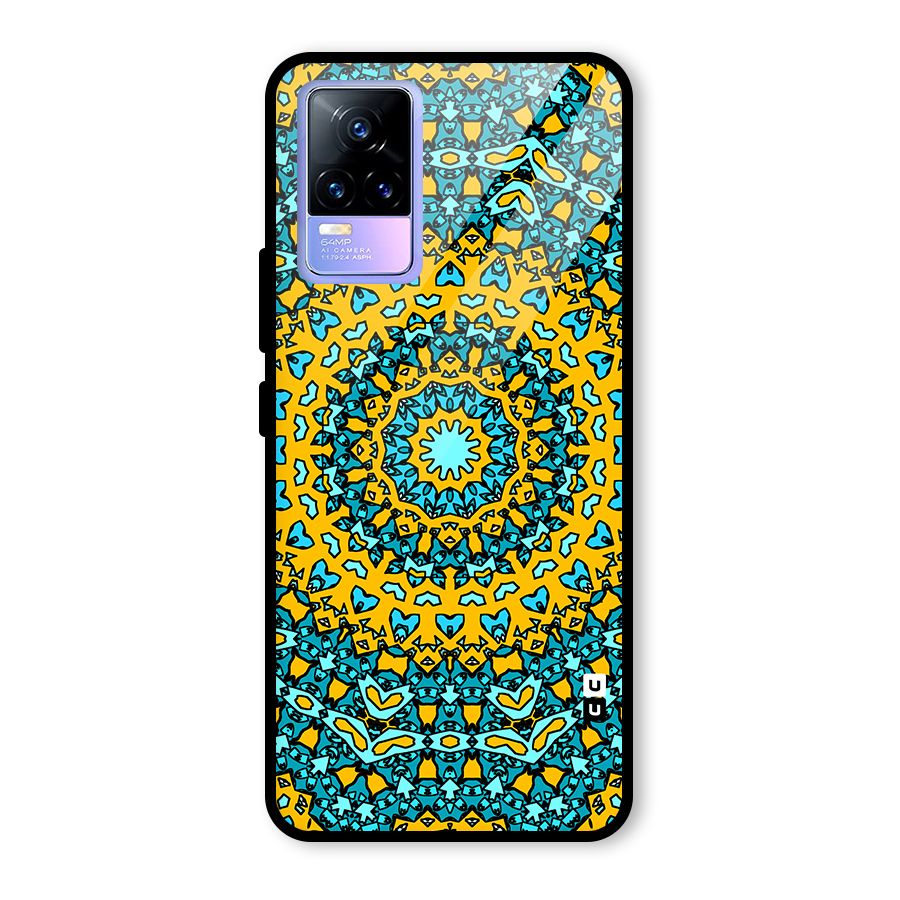 Digital Mandala Art Glass Back Case for Vivo Y73