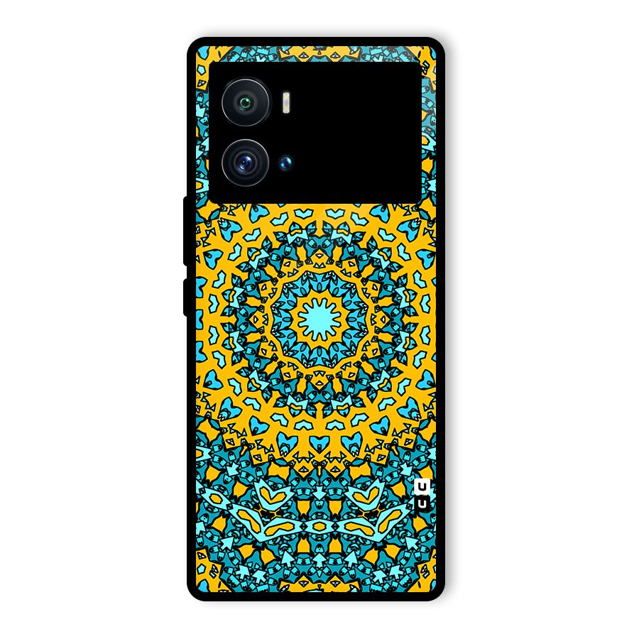 Digital Mandala Art Glass Back Case for Vivo iQOO 9 Pro
