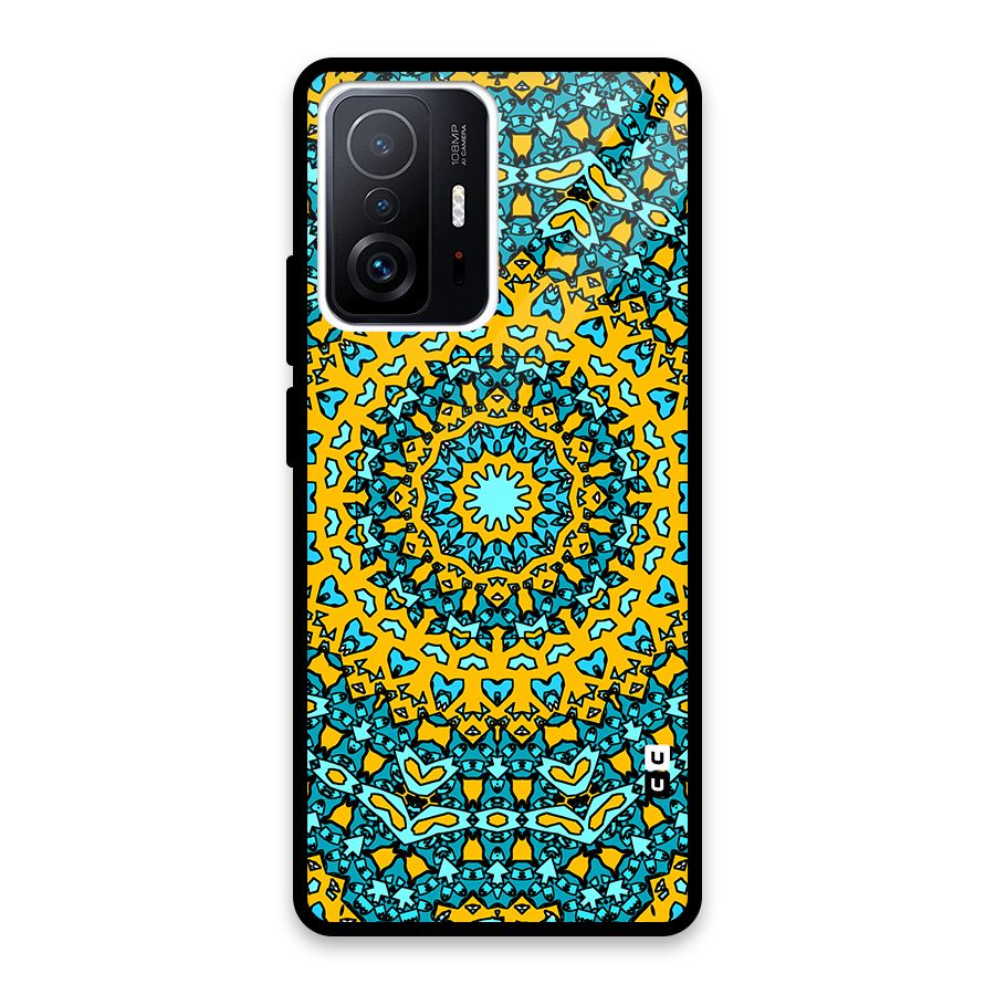 Digital Mandala Art Glass Back Case for Xiaomi 11T Pro