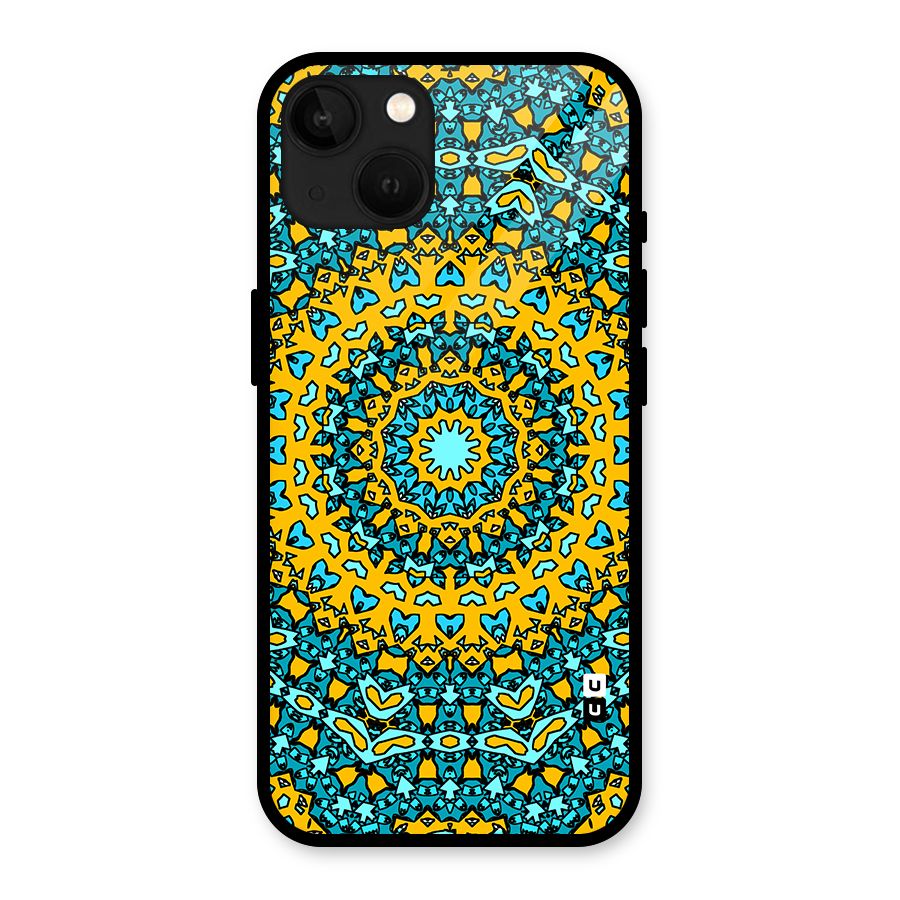 Digital Mandala Art Glass Back Case for iPhone 13