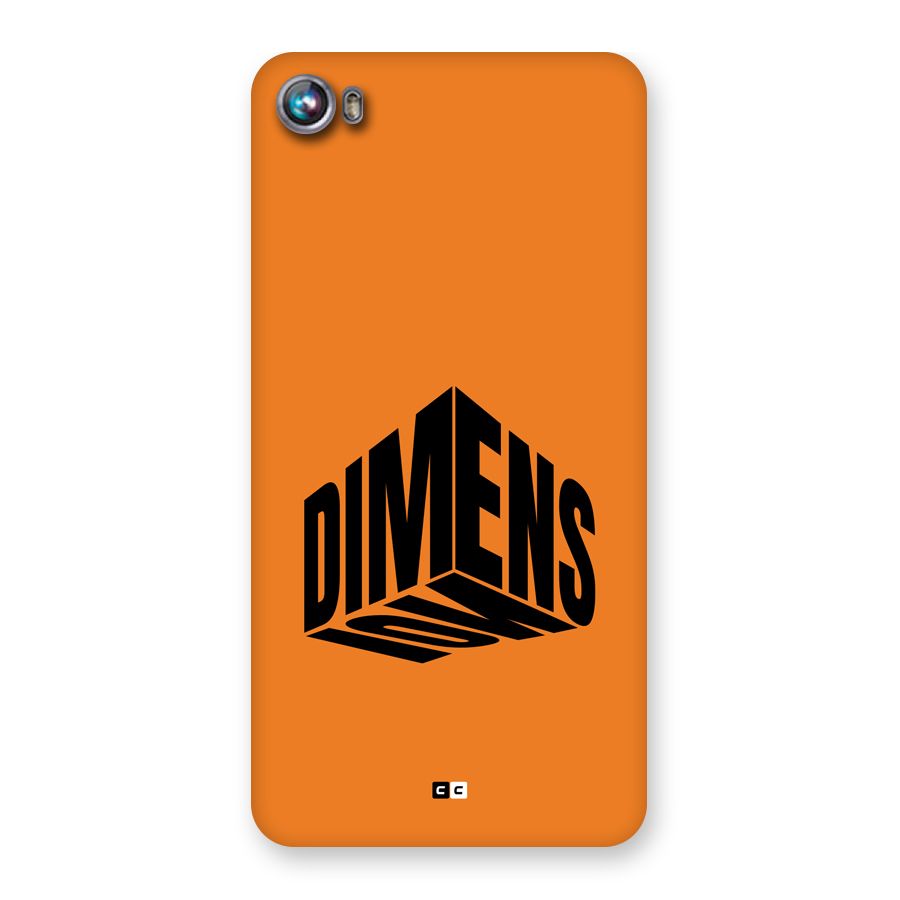 Dimension Typography Back Case for Canvas Fire 4 (A107)