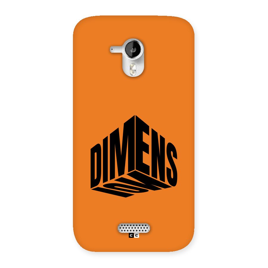 Dimension Typography Back Case for Canvas HD A116