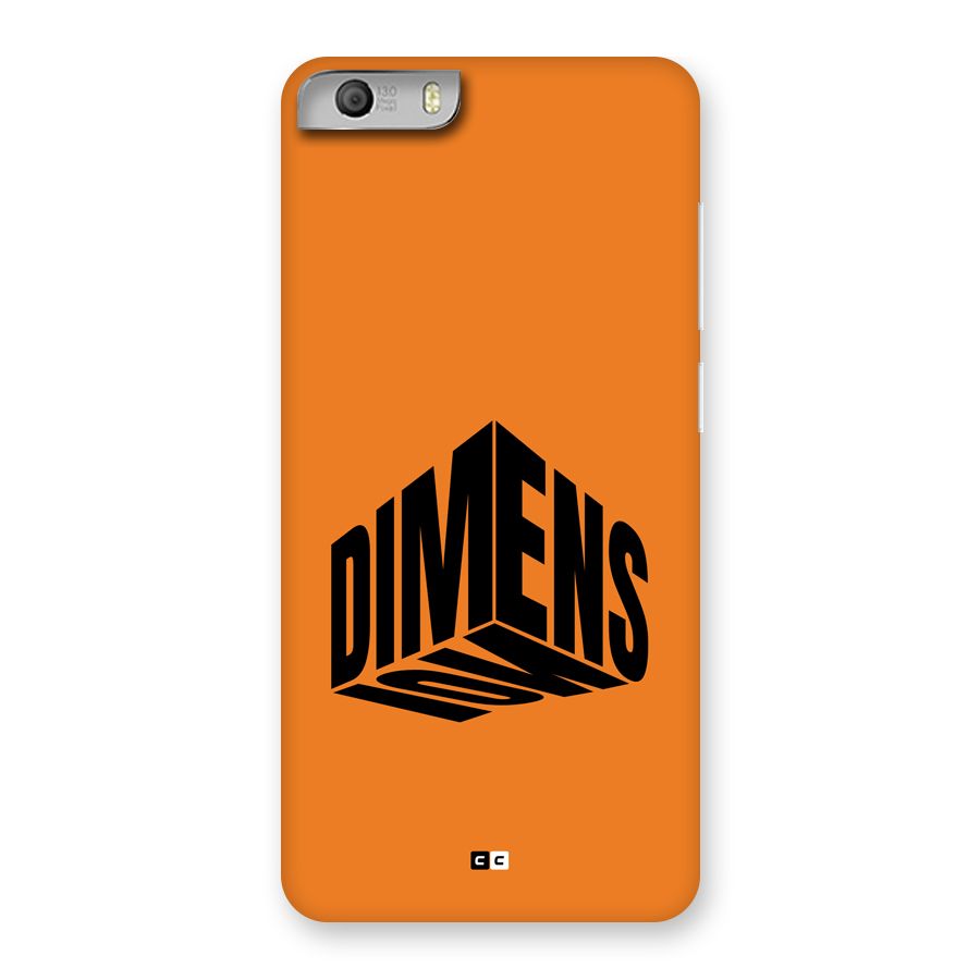 Dimension Typography Back Case for Canvas Knight 2