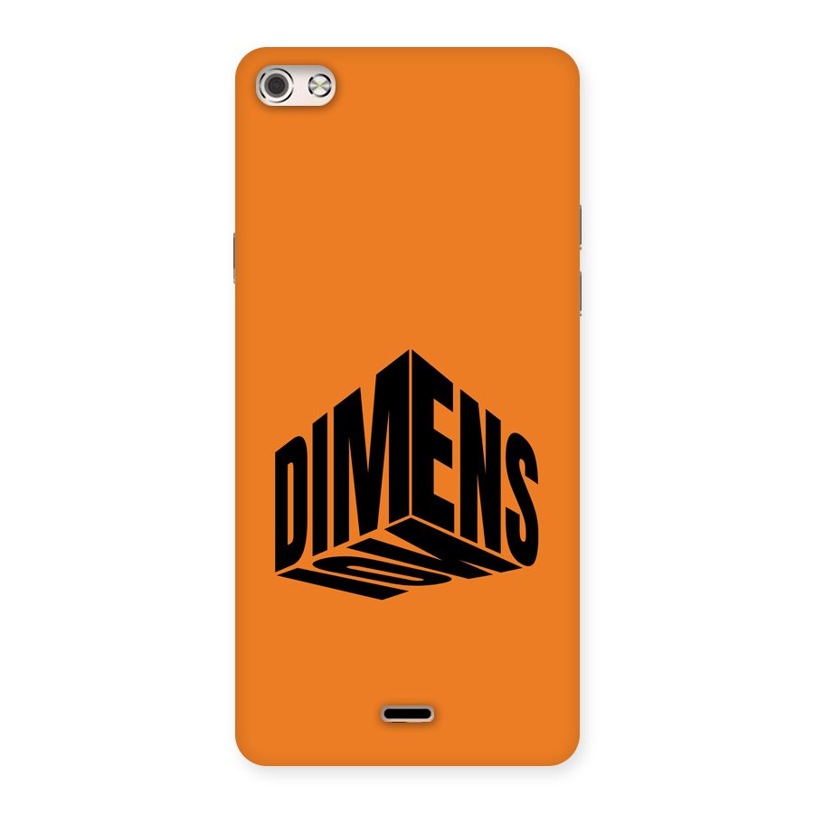 Dimension Typography Back Case for Canvas Silver 5