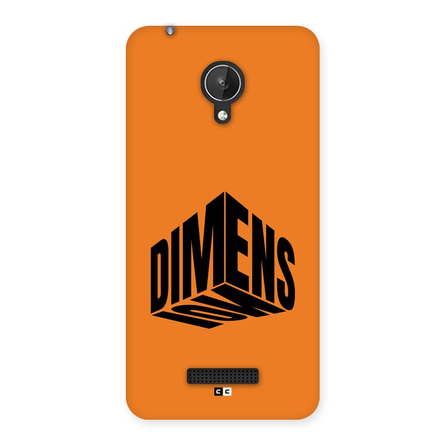 Dimension Typography Back Case for Canvas Spark Q380