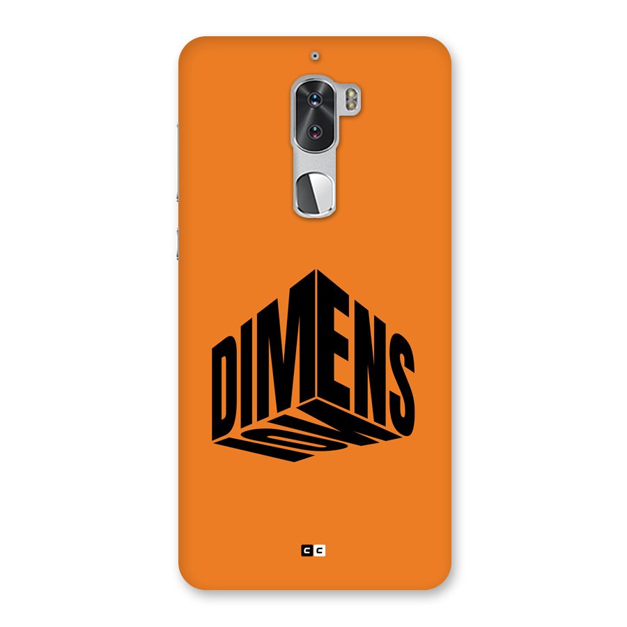 Dimension Typography Back Case for Coolpad Cool 1