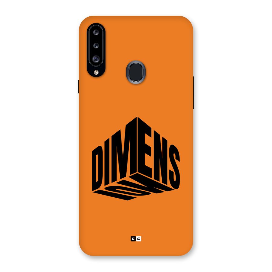 Dimension Typography Back Case for Galaxy A20s