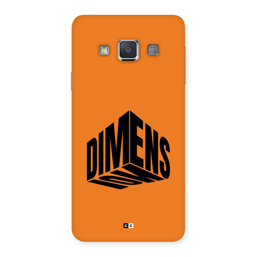 Dimension Typography Back Case for Galaxy A3