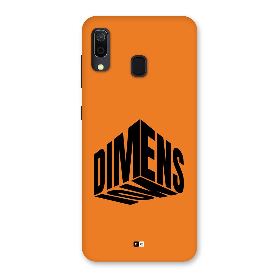 Dimension Typography Back Case for Galaxy A30