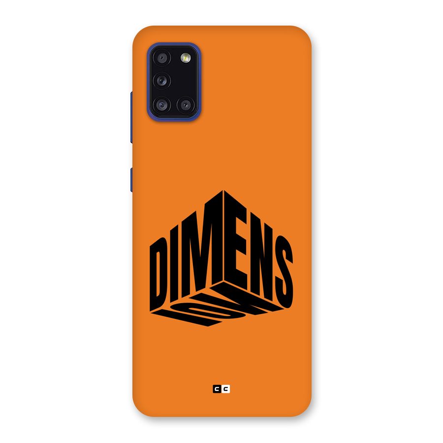 Dimension Typography Back Case for Galaxy A31