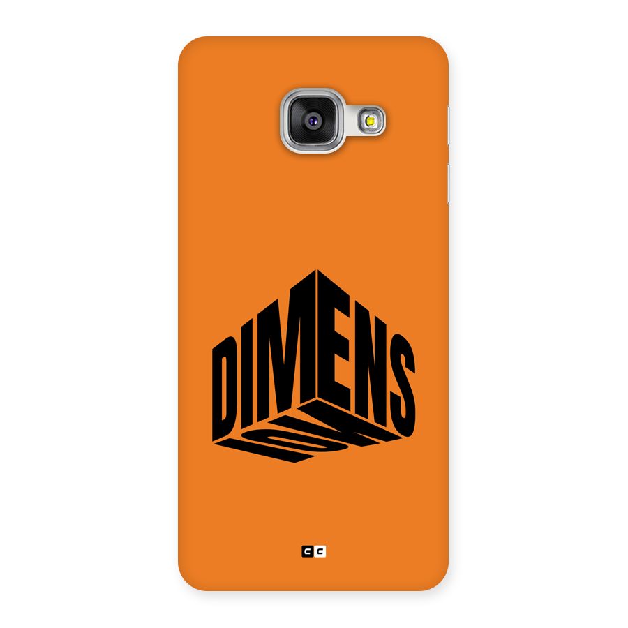 Dimension Typography Back Case for Galaxy A3 (2016)