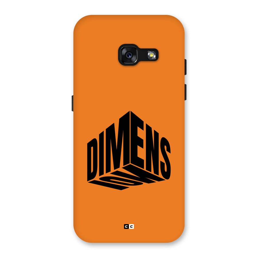 Dimension Typography Back Case for Galaxy A3 (2017)