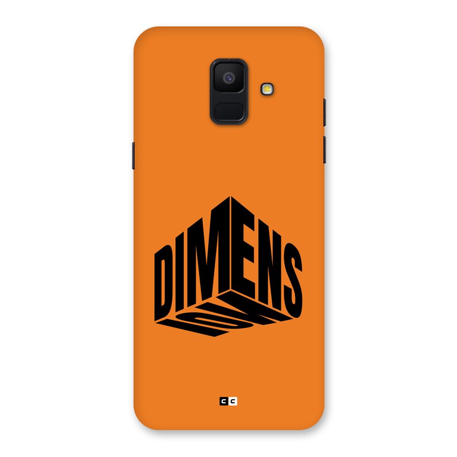 Dimension Typography Back Case for Galaxy A6 (2018)