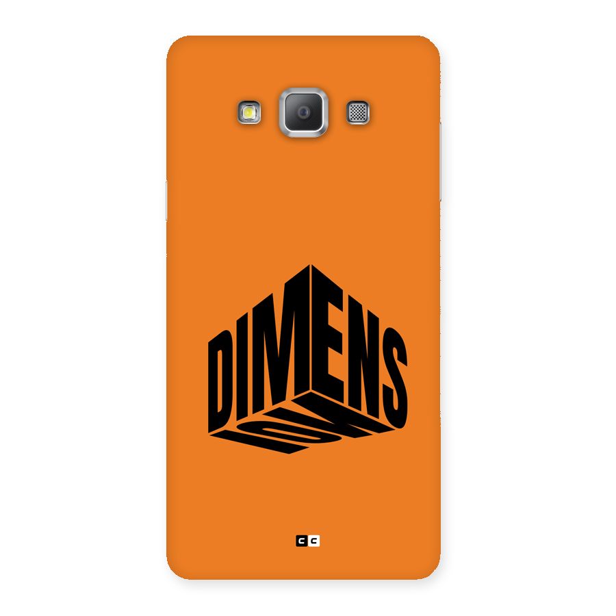 Dimension Typography Back Case for Galaxy A7