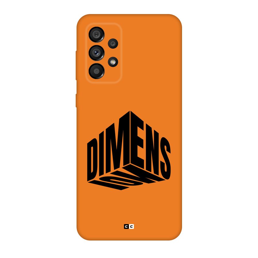 Dimension Typography Back Case for Galaxy A73 5G
