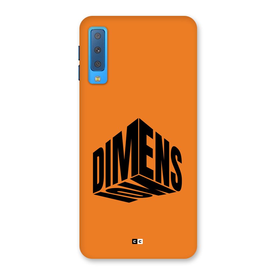 Dimension Typography Back Case for Galaxy A7 (2018)