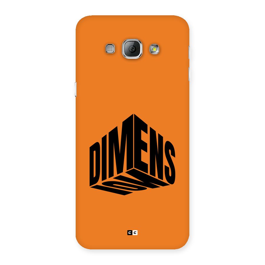 Dimension Typography Back Case for Galaxy A8