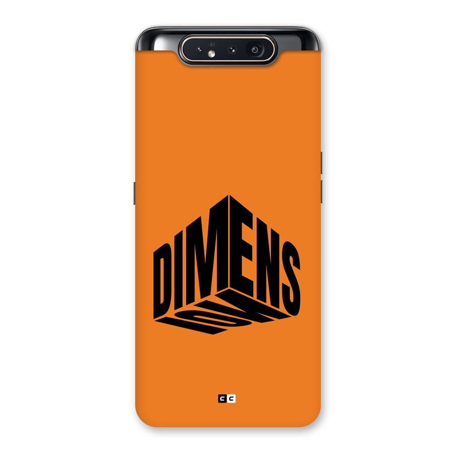 Dimension Typography Back Case for Galaxy A80