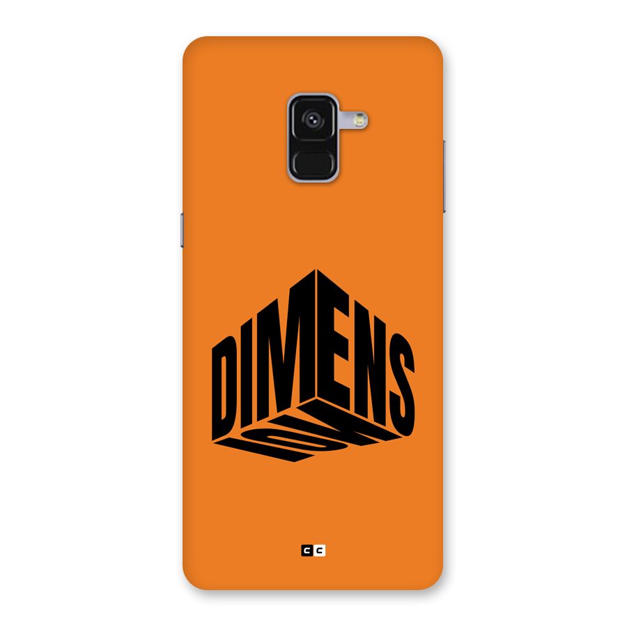Dimension Typography Back Case for Galaxy A8 Plus